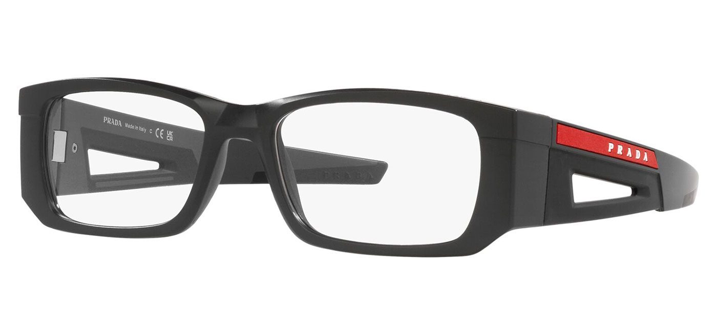 Prada Linea Rossa PS 03PV Glasses Matte Grey Tortoise Black