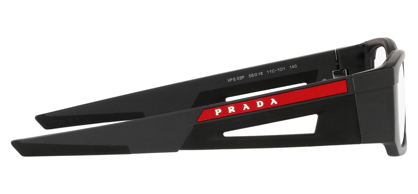 Prada Linea Rossa PS 03PV Glasses Matte Grey Tortoise Black