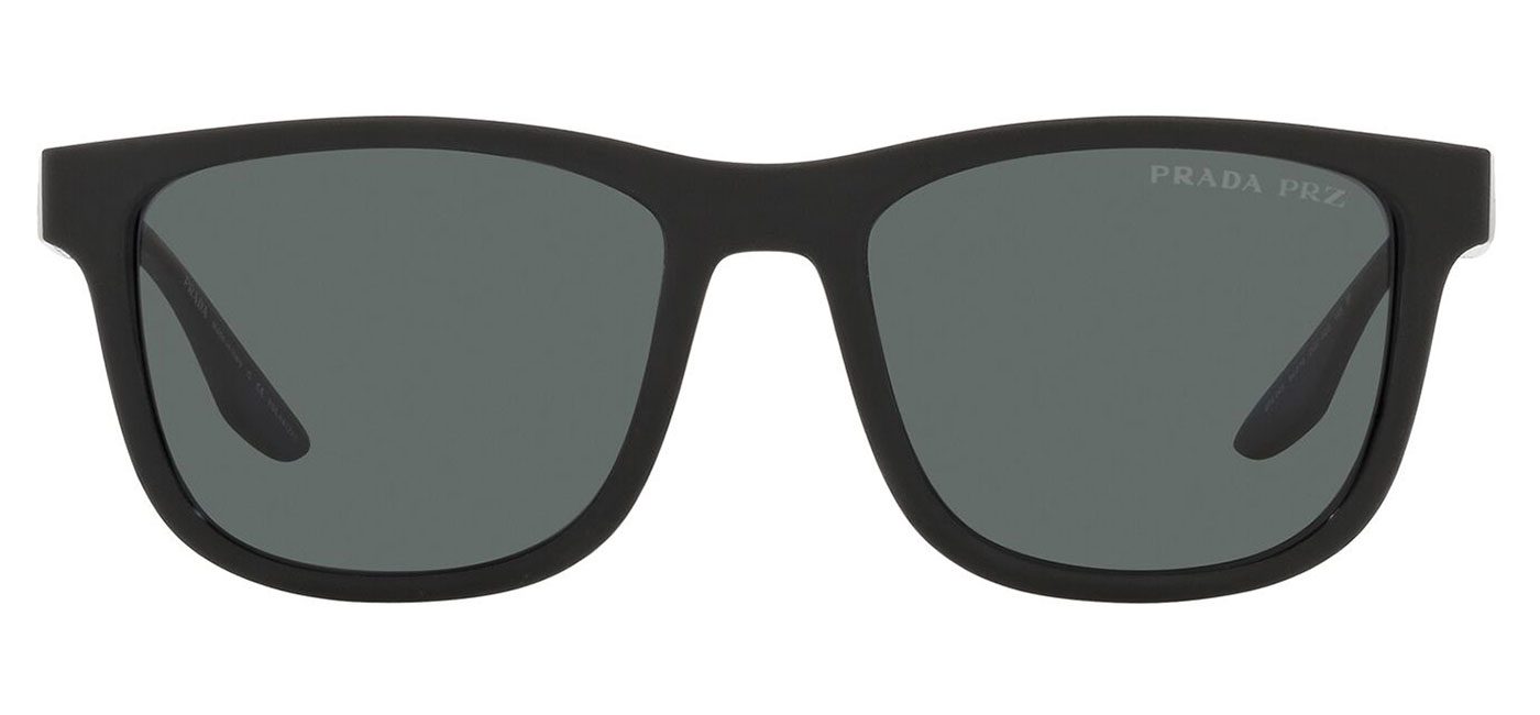 Prada Linea Rossa PS04XS Sunglasses - Black Rubber / Dark Grey ...