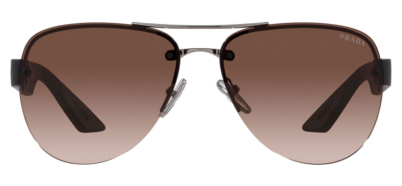 Prada Linea Rossa PS55YS Sunglasses Matte Gunmetal Brown