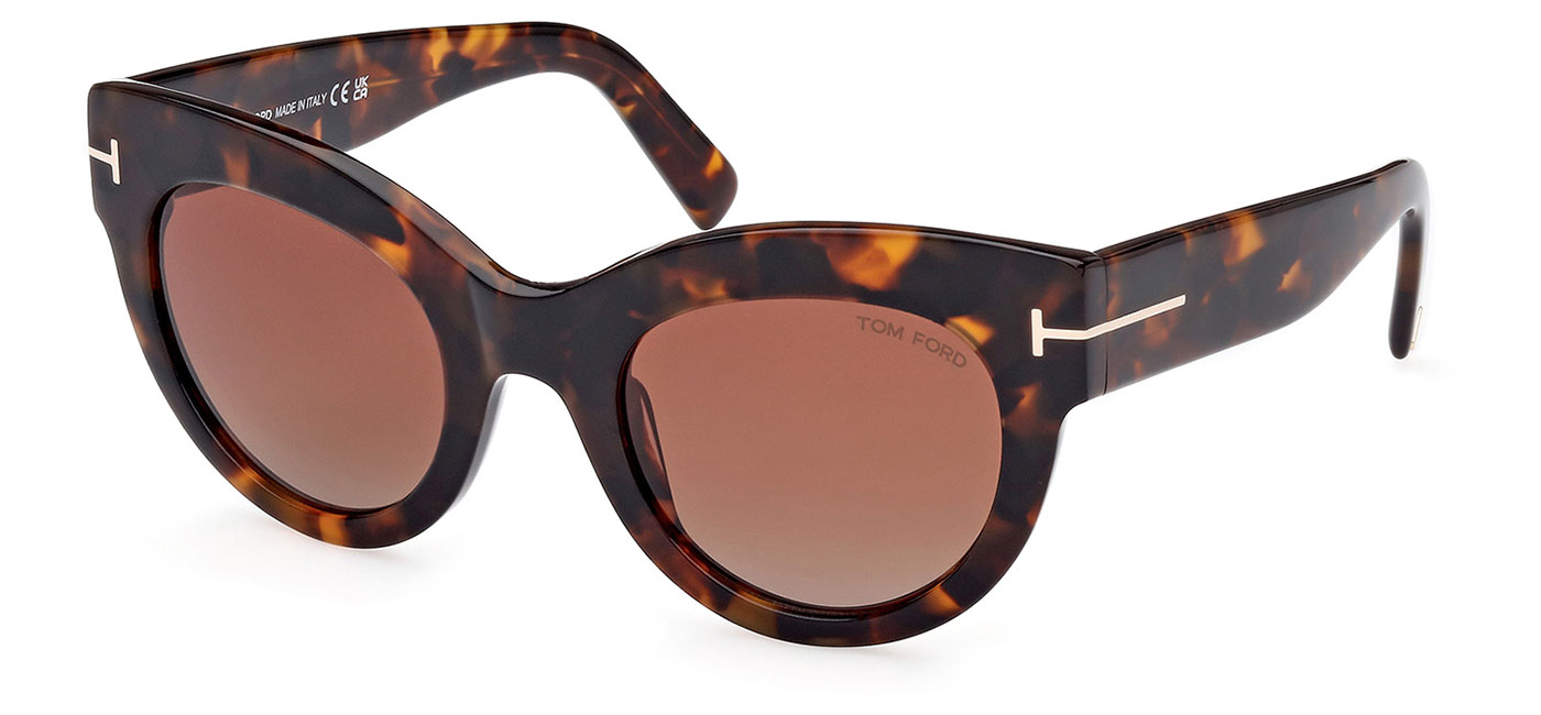 Tom Ford FT1063 Sunglasses - Dark Havana / Bordeaux Gradient - Tortoise ...