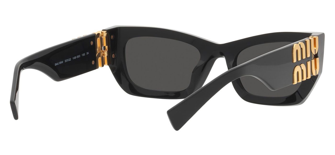 Miu Miu Mu09ws Sunglasses Black Dark Grey Tortoiseblack 1284