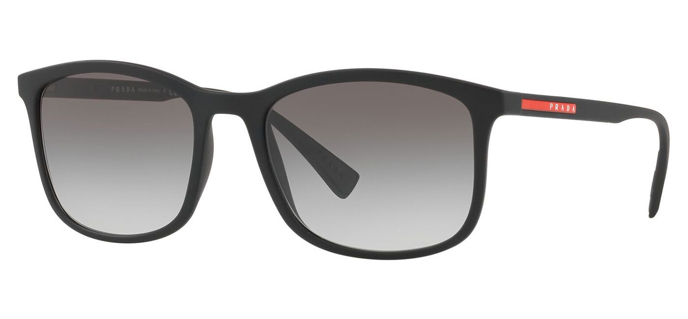 Prada Linea Rossa PS01TS Prescription Sunglasses Black Rubber