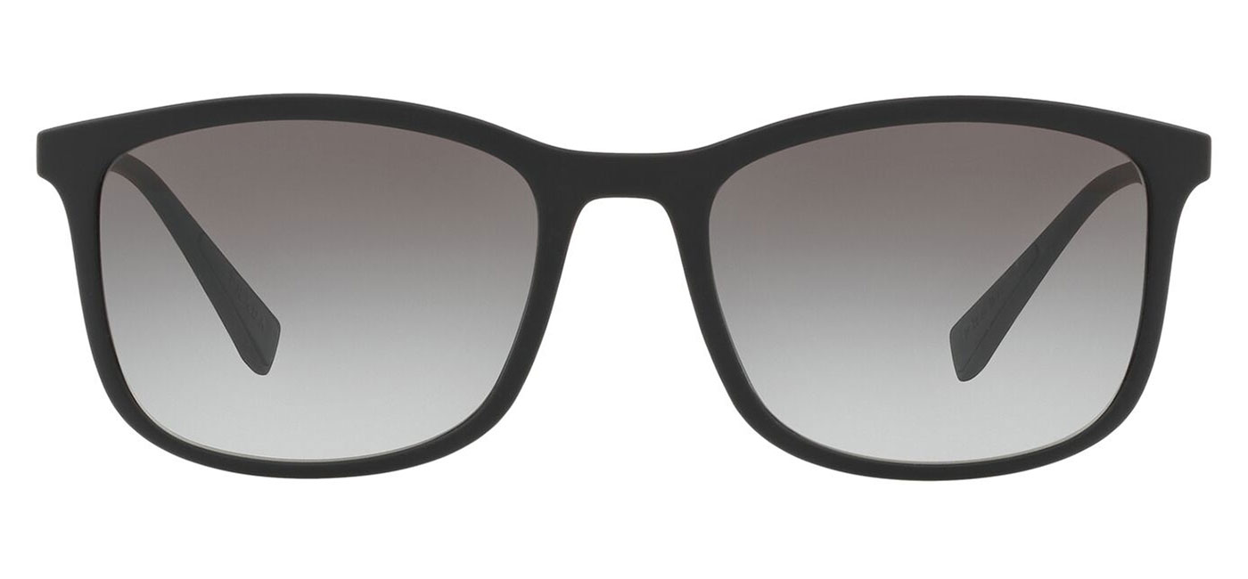 Prada Linea Rossa PS01TS Sunglasses Black Rubber Grey Gradient