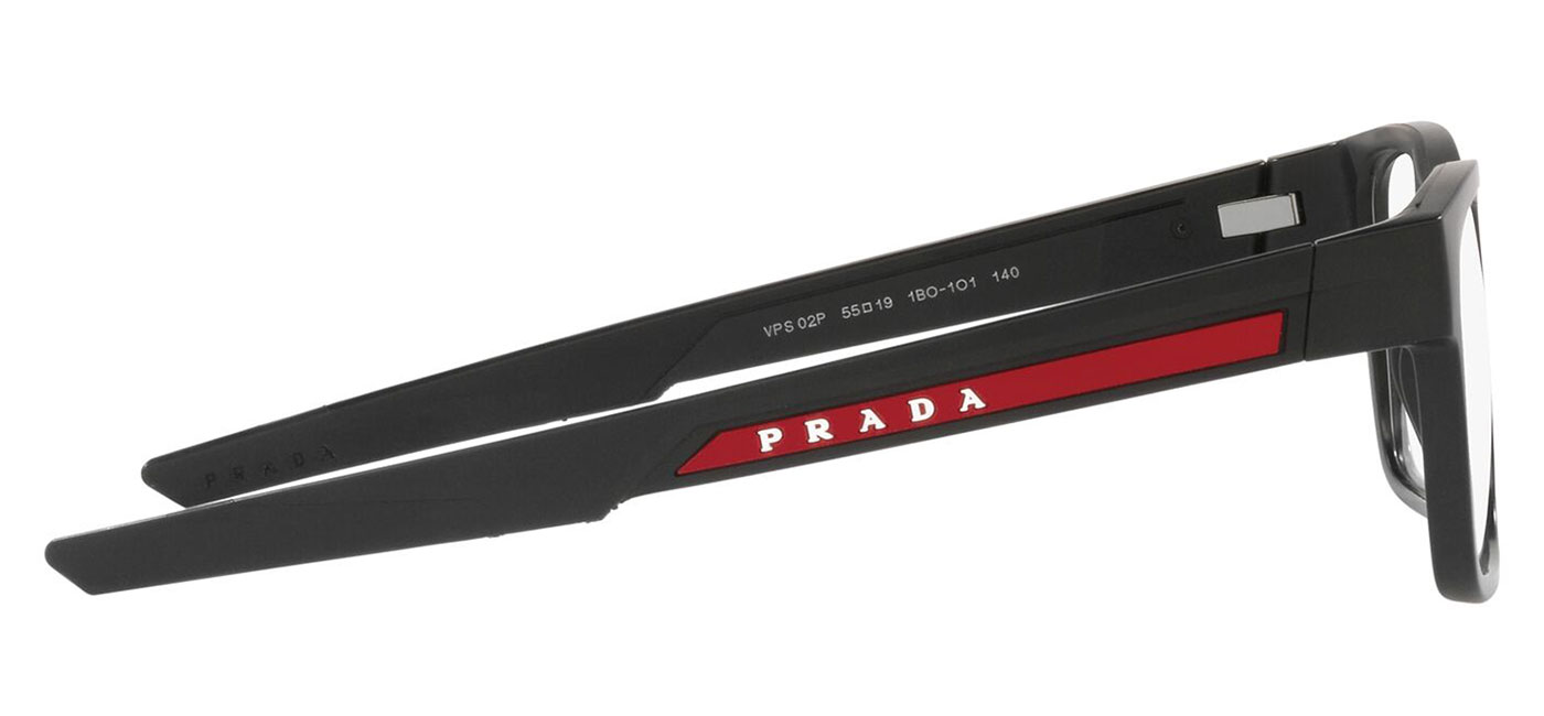 Prada Linea Rossa PS02PV Glasses - Matte Black - Tortoise+Black