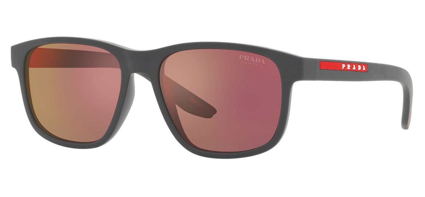 Prada Linea Rossa PS06YS Sunglasses Grey Rubber Dark Grey