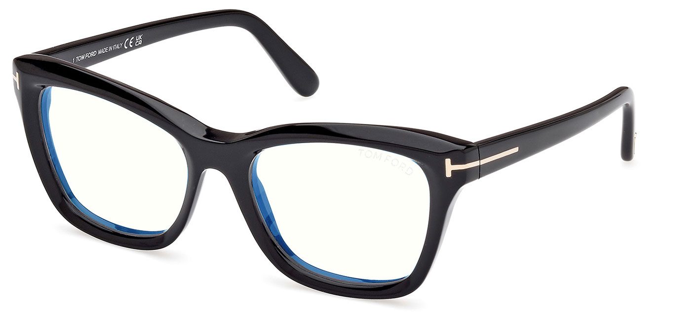 Tom Ford FT5909 Glasses - Shiny Black - Tortoise+Black