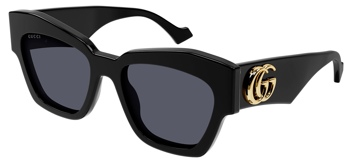 Gucci GG1422S Sunglasses - Black / Grey - Tortoise+Black