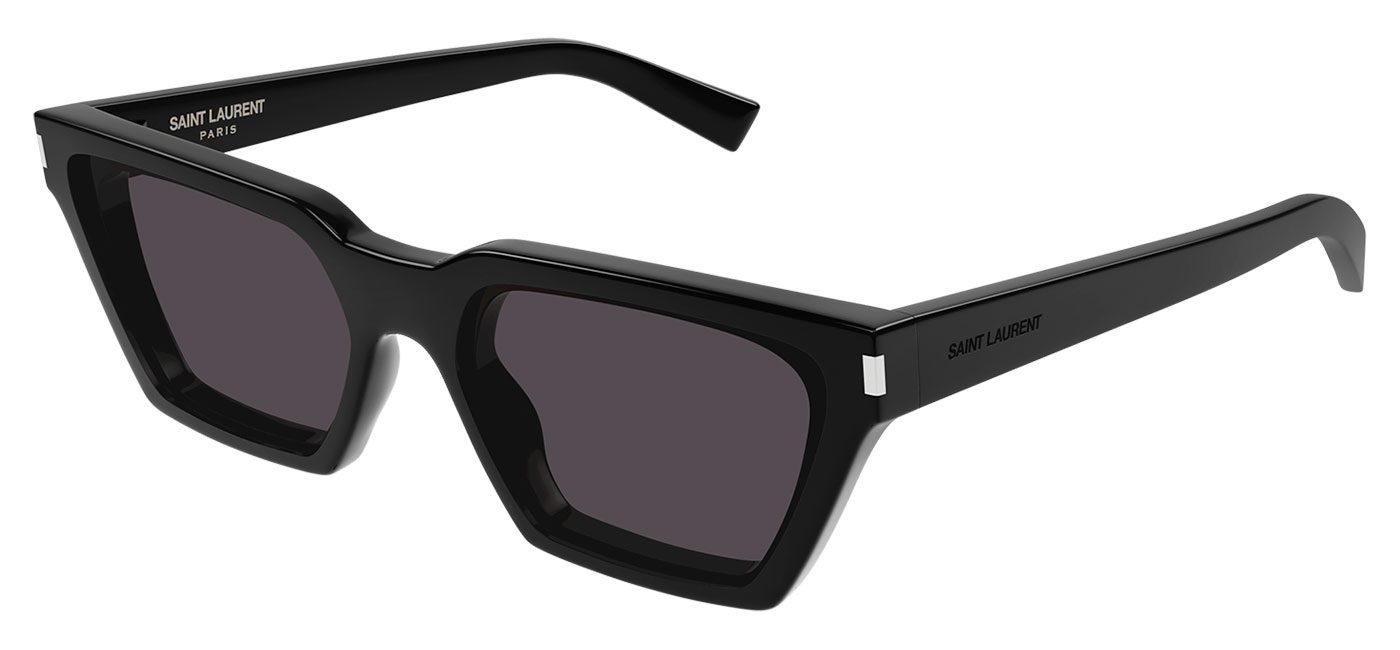 Saint Laurent SL 633 Calista Sunglasses - Black / Grey - Tortoise+Black