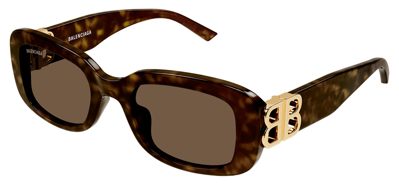 Balenciaga Bb0310sk Sunglasses Havana Brown Tortoiseblack