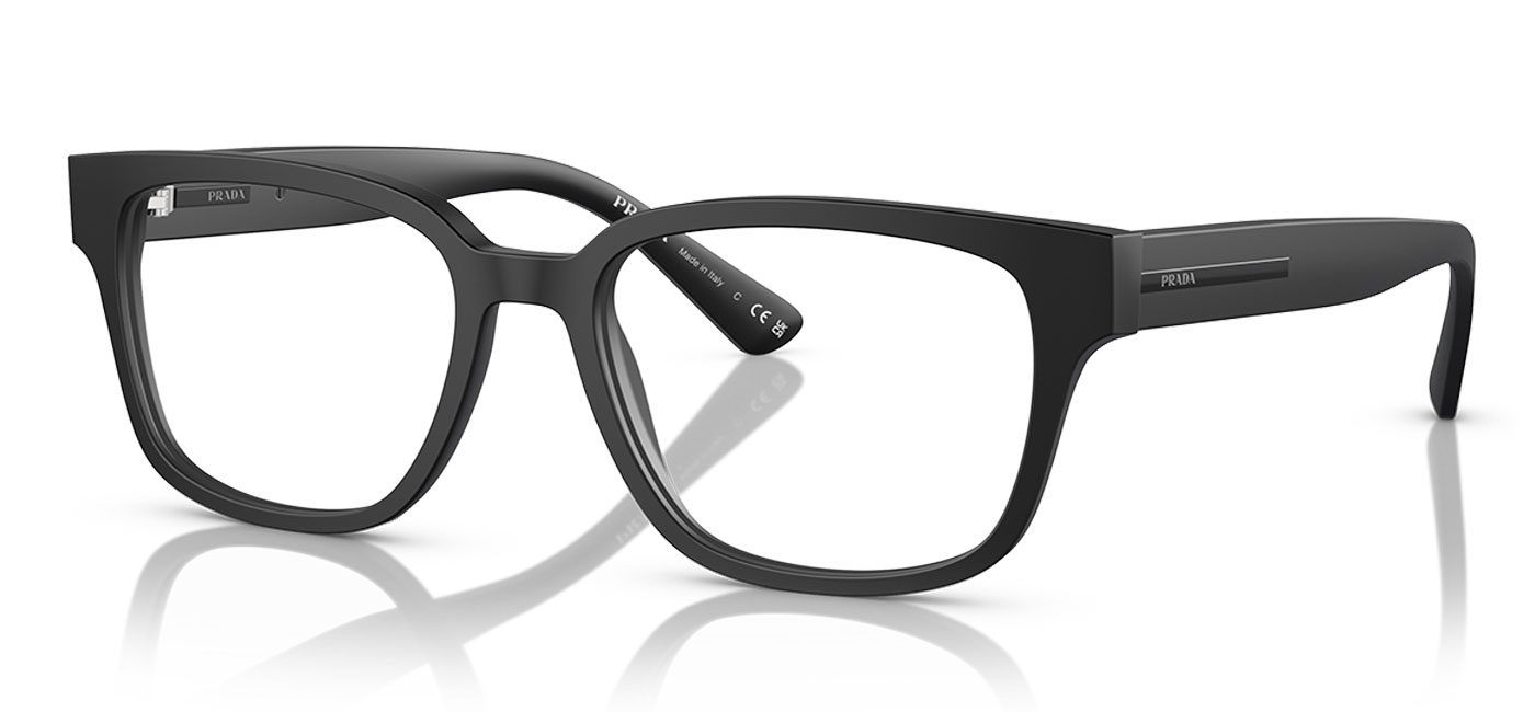 Prada PRA09V Glasses - Matte Black - Tortoise+Black