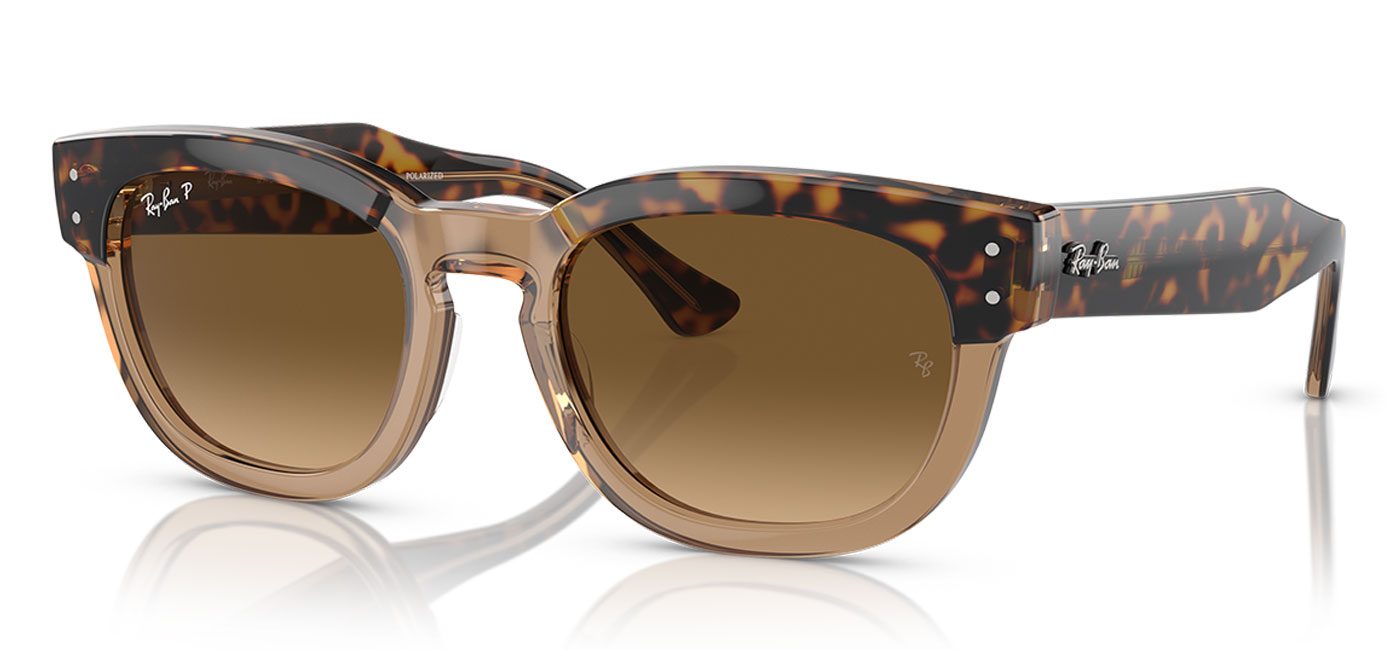 Ray-Ban RB0298S Mega-Hawkeye Sunglasses - Havana on Transparent Brown ...