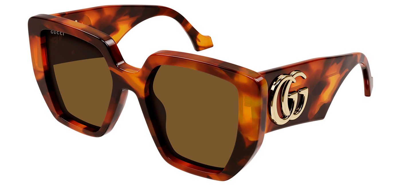 Gucci GG0956S Sunglasses Havana Brown Tortoise Black