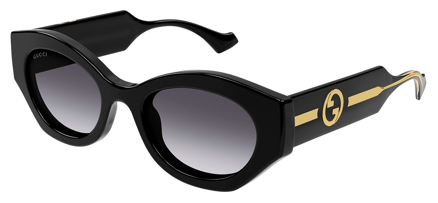 Gucci GG1553S Sunglasses - Black / Grey Gradient - Tortoise+Black