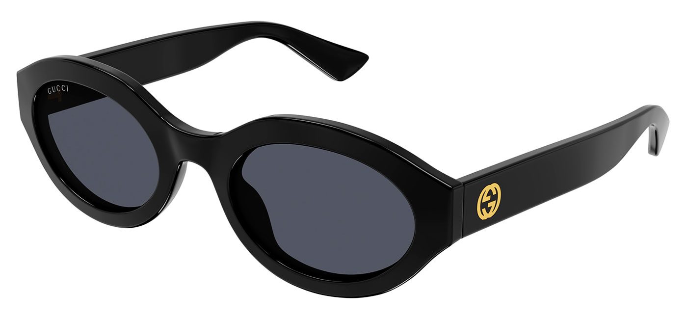 Gucci GG1579S Sunglasses - Black / Grey - Tortoise+Black