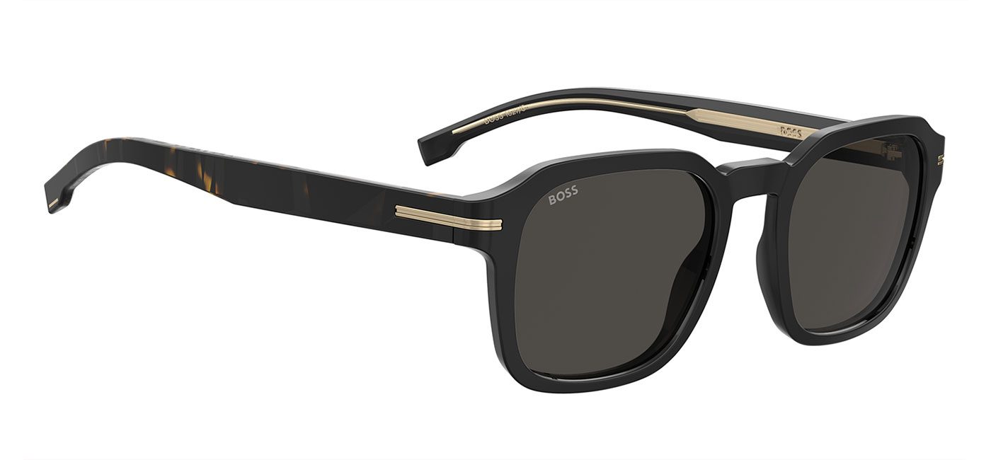 Hugo Boss 1627/S Sunglasses - Black / Grey - Tortoise+Black